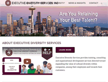 Tablet Screenshot of executivediversity.com